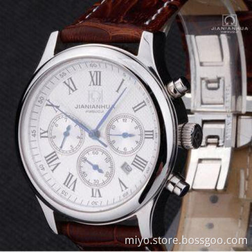 Men's Style Skeleton Automatic Watch with Multifunction 3ATM WRC